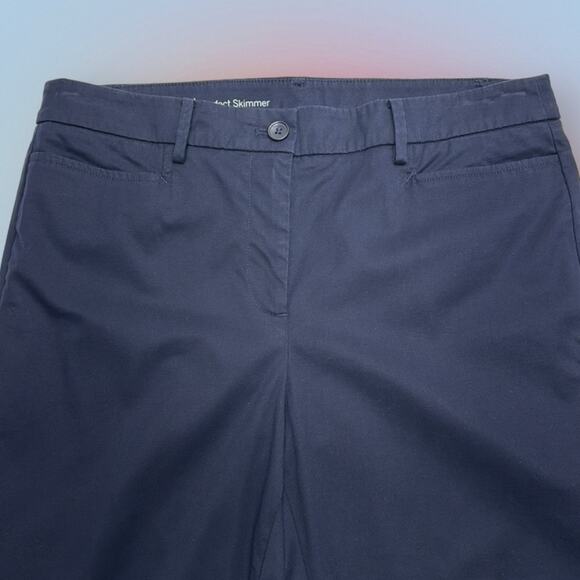 TALBOTS Women’s 8 Navy Blue PERFECT SKIMMER Pant - Picture 1 of 5